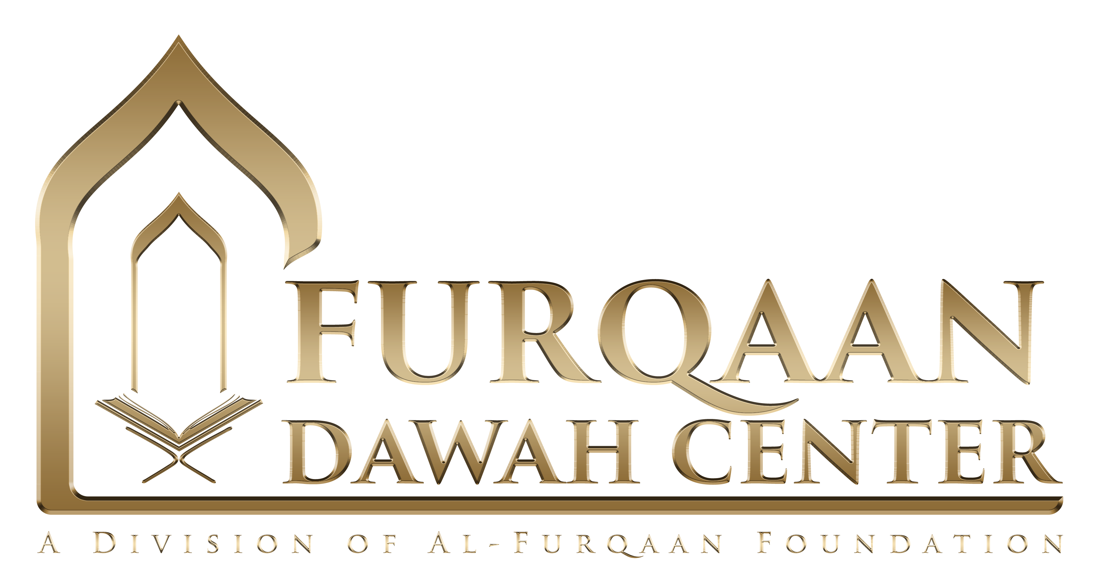 Furqaan Dawah Center logo Gold